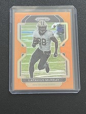 Panini Prizm Orange Prizm Serial Numbered /249 Latavius Murray #305 Saints