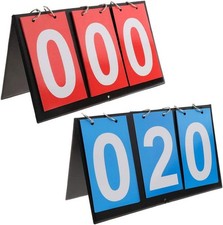 3 Digit Portable Table Top Scoreboard Flipper Multi Sports Score Flip Scorebo...