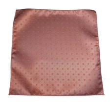 Pocket Square Silk Peach Orange White Formal Accessory Suit Wedding Prom Gift