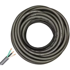 100 Ft. 16/3 16-Gauge 3 Conductor 300-Volt Black SJOOW Cable Cord