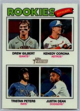 2026 Topps Heritage Chrome #388 Drew Gilbert Kenedy Corona Peters Justin Dean RC