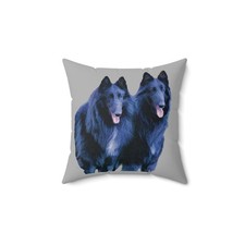 Belgian Shepherd Spun Polyester Throw Pillow
