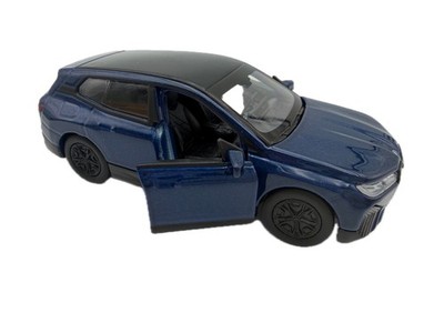 BMW iX Modellauto 1:39, blau - Detailgetreues Sammlermodell I Welly