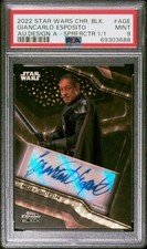 Marketplace image: PSA 9 Star Wars Chrome Black SuperFractor /1 Giancarlo Esposito Moff Gideon Auto