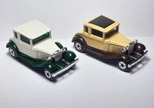 Lot of 2 Nice Vintage Matchbox Lesney Superfast #73 Model A Ford - Beige & Cream