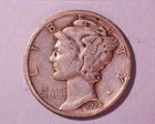 1938 MERCURY DIME**  F   127-6B