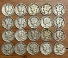 Lot Of 20 US Mercury Dimes Mixed Years (#784)