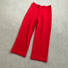 St. John Collection Santana Knit Red Pants Straight Leg Vintage Size 6