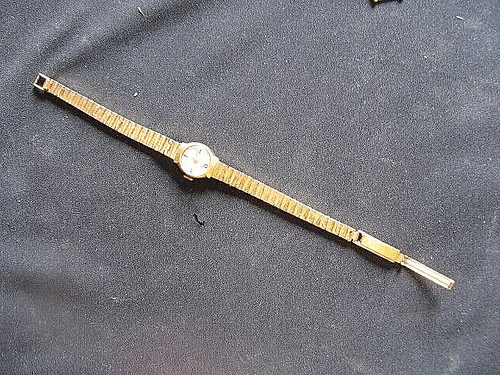 Montre Bracelet Femme Ancienne PHILIPPE - Métal Doré - Vintage