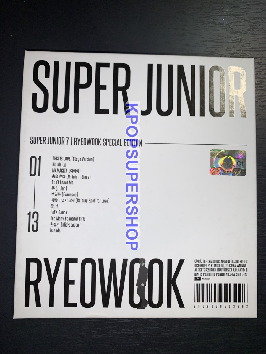 Super Junior 7th Album This is Love Special Edition Ryeowook H