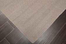 Handmade Modern 100 Wool Flatweave designer area rug Taupe