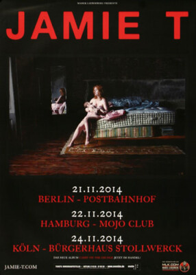 Jamie T - Carry On, All Cities 2014 | Konzertplakat | Poster