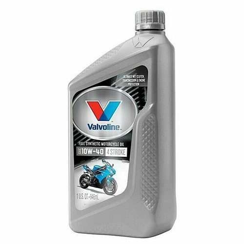 Valvoline SAE 10W40 4Stroke Motorcycle Full Synthetic Engine Oil 1 QT eBay