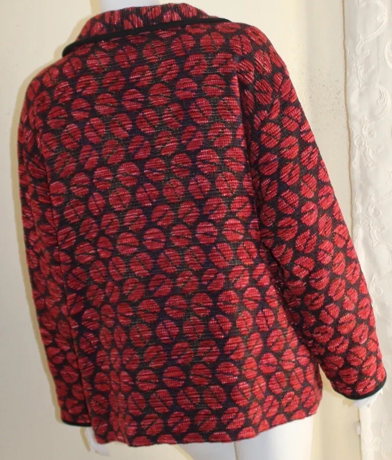 1980s unknown cotton×wool Design jacket 1980's/90's Vintage Handmade Southwestern Boho Western Denim