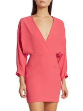 IRO Detina Surplice Mini Sheath Dress, Surplice neckline, Size 38,  $335 NWT
