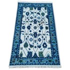 White Blue Area Rugs