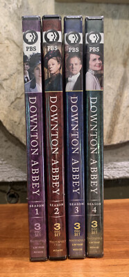 Downton Abbey Seasons 1-4 DVD Individual Box PBS Series British Downtown Brit