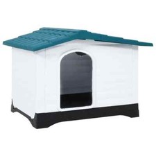 Dog House Blue 35.6"x26.8"x26" Polypropylene vidaXL