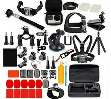 GoPro HERO Action Camera Accessories 77 in 1 Kit for Gopro 9,8, 7, 6, 5, 4. Case