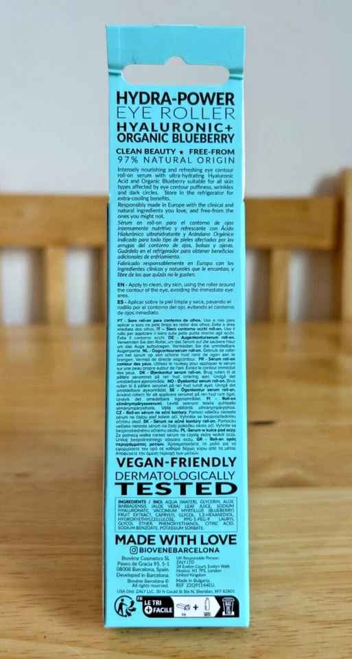 Biovene hyaluronic acid Hydra-Power max Hydration Organic Eye Roll-On Free P&P - Image 3 of 4