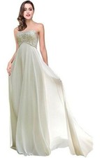 Jeweled Empire Wedding Gown White Size 2 New With Tags