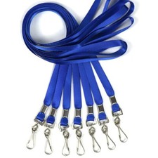 50PCS Bulk Lanyards Flat Neck Straps with Swivel J-Hook Clips ID Badges