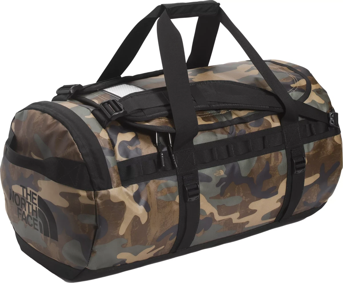 The North Face Base Camp Duffel Bag Camo Kelp Tan - 71L Backpack Medium