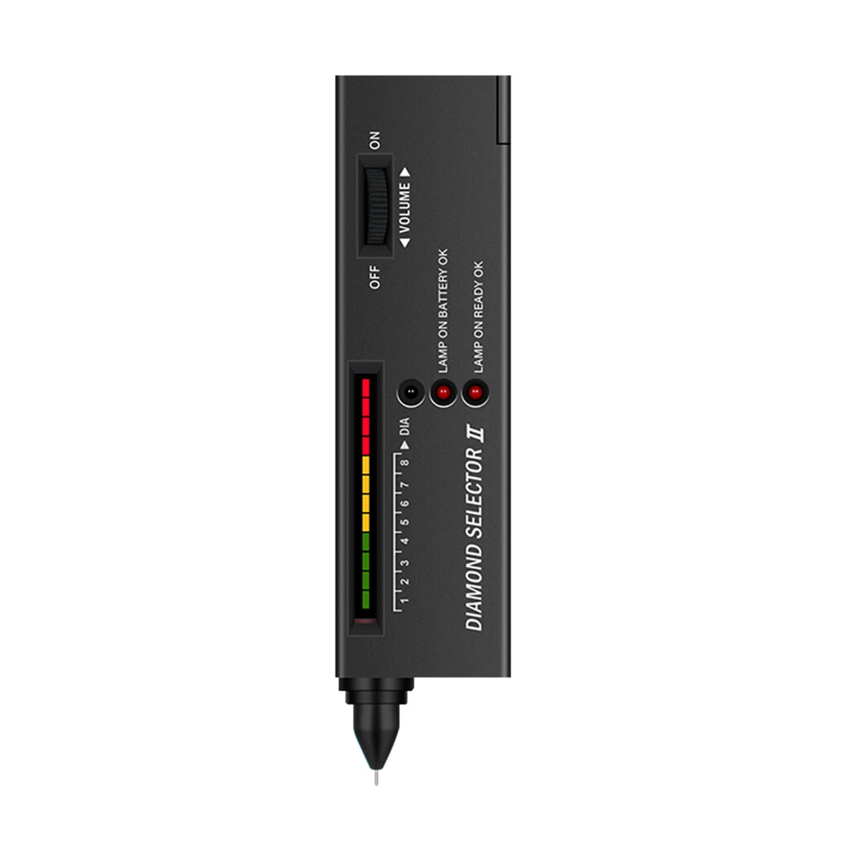 Schematic view of a typical diamond detector.