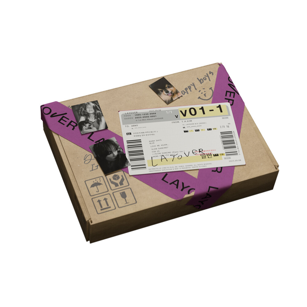 BTS V Layover 3SET CD+Photobook+Photocard+Etc+Tracking Number | eBay