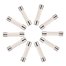 15A250V 6x30 mm 15A 250V Slow-Blow Ceramic Fuses 15 amp 250 Volt 0.24 x 1.18 Inc