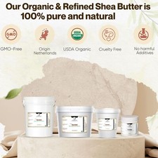 Shea Butter White Refined , Organic-Pure Natural  Undiluted, Netherlands
