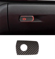 Real Carbon Fiber Inner Storage Box Handle Cover Trim For BMW M3 M4 2014-2018