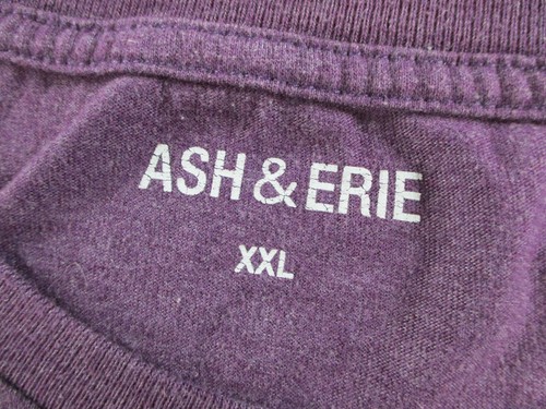 Ash & Erie Shirt Mens 2XL XXL Purple Heather Crewneck Cotton Blend Casual Lounge - Picture 5 of 10