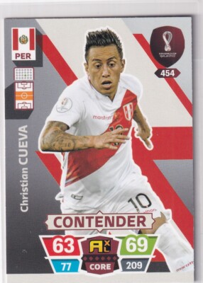 Panini Qatar World Cup Karte 2022 Contender Nr. 454 Christian Cueva (Peru)