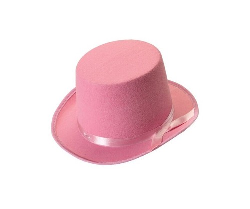 Fancy Pink Top Hat Adult Costume 