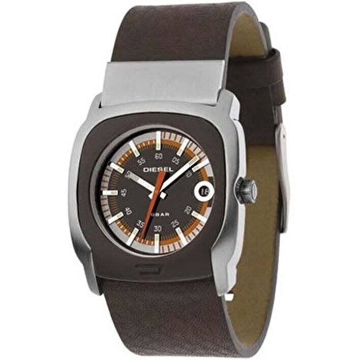 New DIESEL DZ-2135 Brown Leather Watch Genuine NOS | eBay