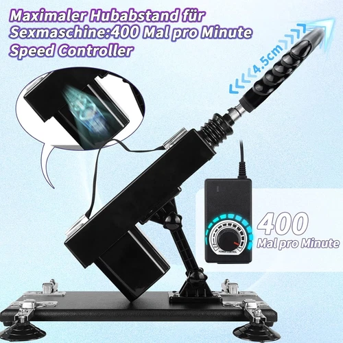 Sex Maschine Fickmaschine mit Dildo Set Sexspielzeug Vibrator Anal Stimulator DE - Bild 5 von 16
