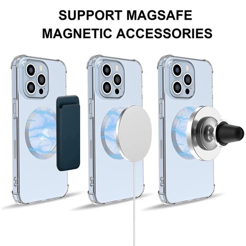 5 Packs Universal Magnetic Ring Slim Metal Plate Phone MagSafe Wireless Charging - Picture 7 of 17