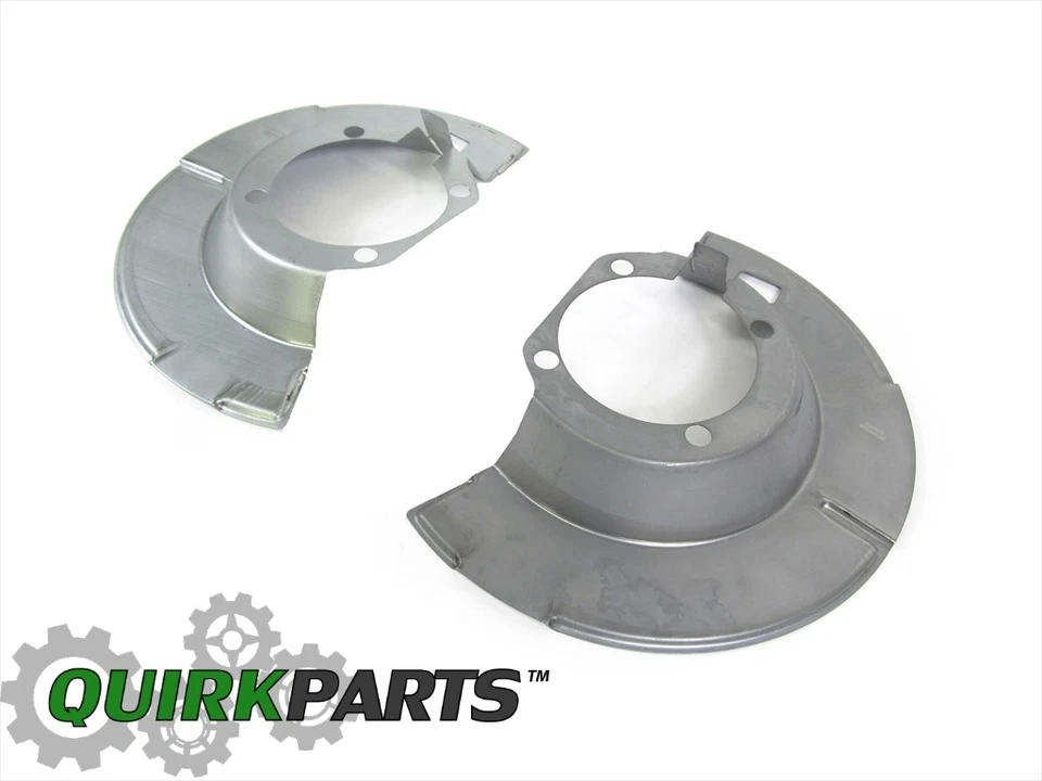 03-08 Dodge Ram 2500 3500 protectores antipolvo de freno delantero derecho e izquierdo OEM MOPAR Foto 3 de 4
