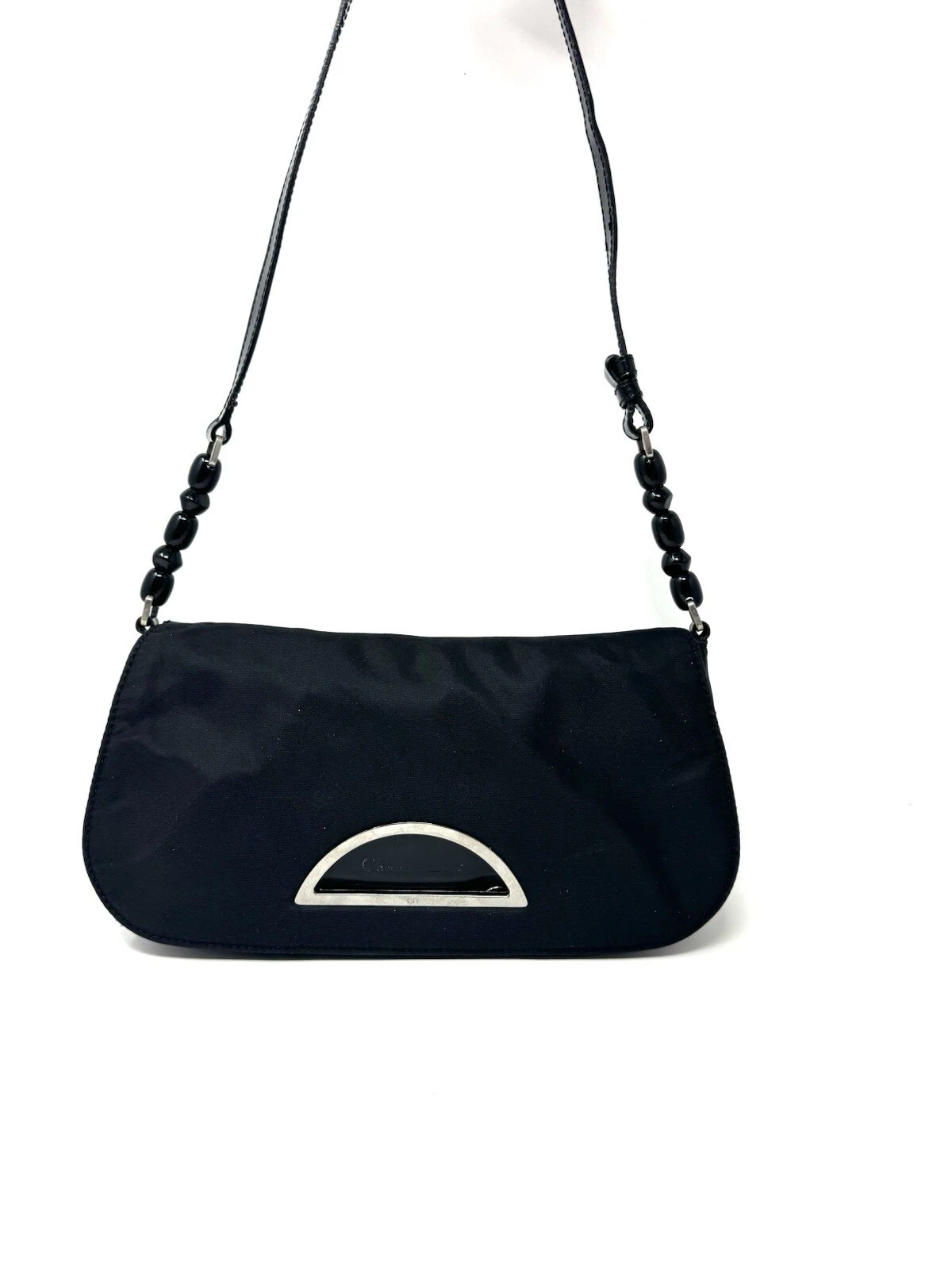 Sac nylon vintage Christian Dior noir malice