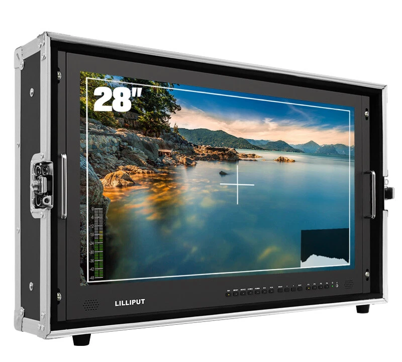 LILLIPUT 28" BM280-4KS HDR 3D Luts Broadcast Ultra-HD 3G-SDI, HDMI DVI + Anton B Foto 4 de 4