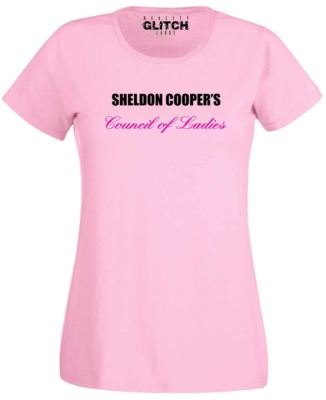 Sheldon Cooper's Council of Ladies Fitted Women's T-Shirt Big Bang ...