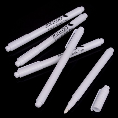 3PCS New white liquid chalk pen marker chalkboard blackboard pen erasableS.b$ - Picture 4 of 7