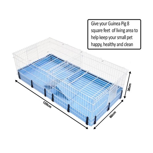 Large Double Guinea Pig Cage with Canvas Liner - Suitable for Indoor & Outdoor - Picture 2 of 23