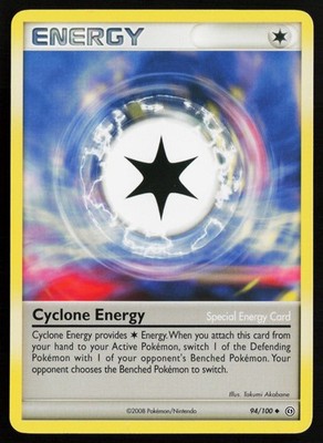 Cyclone Energy 94/100 Uncommon Stormfront Pokemon Lightly Played
