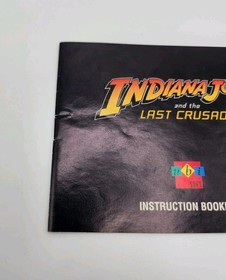 Indiana Jones and the Last Crusade Ubisoft ( NES, 1993) W/ Manual [Excellent]