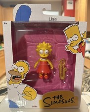Lisa Simpson Figurine 2024 Jakks Pacific Sealed The Simpsons TV Cartoon Toy