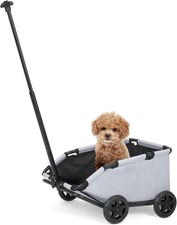 Dog Stroller 4 Wheels Folding Dog Cart Pet Stroller for Travelling Shopping Walk