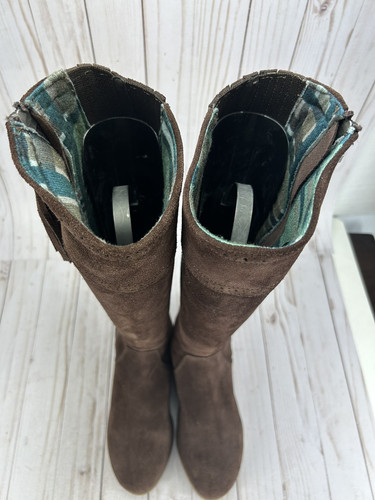 Dublin Kalmar SD Riding Boots Tall Equestrian Side Zip Brown Suede Womens Size 7 - Picture 6 of 15