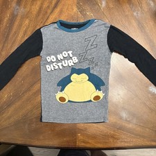 Pokemon Snorlax Gotta Catch  em All Pajama Long Sleeve Size 10 Top only